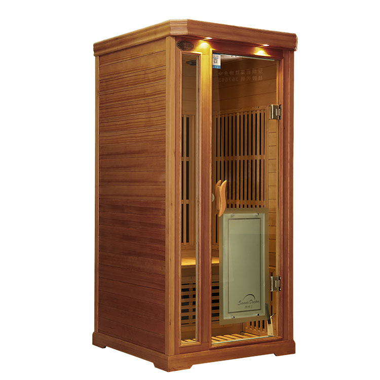 Cautiones pro una persona Red Cedar Carbon Fiber Heater Infrared Sauna